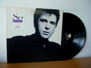 Peter Gabriel " So " Promo Lp 1986 (geffen Ghs 24088).  Promotional Quiex