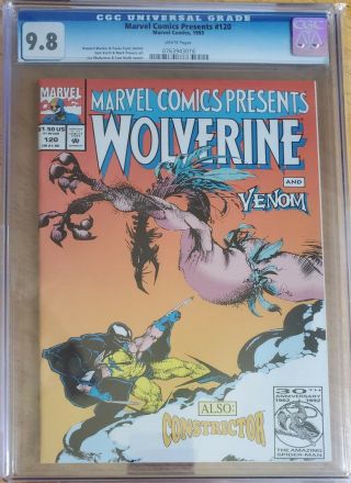 Marvel Comics Presents 120 (1993) Cgc 9.  8 White Pages Venom Wolverine Sam Kieth