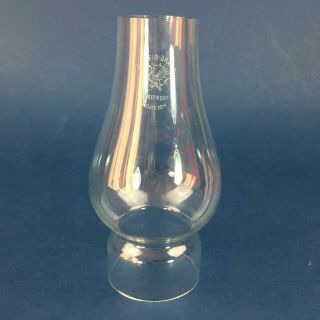 Vintage Griffin Brand Glass Oil Lamp Chimney Funnel 6.  5  To Fit 2 3/8 " Diam