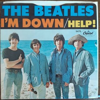 Beatles 45 Ex West Coast Rare Picture Sleeve " Help " 1965 Vinyl Ex,