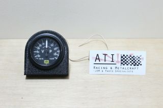 Rare Jdm Vintage Early Hks Racing Turbo Boost Vacuum Gauge Black,  52mm