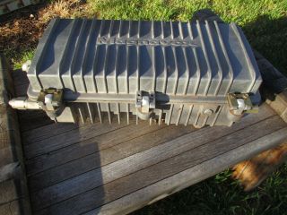 Vintage Magnavox Outside Aluminum Utility Cable TV Enclosure Box Water Tight 2