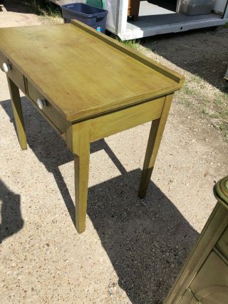 LAR1005 Country Primitive Writing Table / Desk with Drawers 3