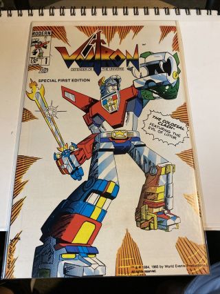 Voltron 1 Modern Comics 1985 Defender Of The Universe Special 1st Edition