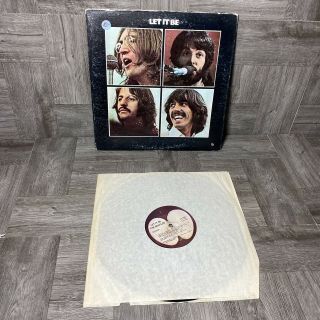 The Beatles - Let It Be - Vinyl Record Lp Apple Ar 34001 Play - Ex/vg,  A1