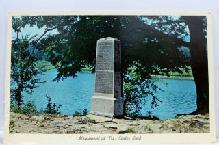 York Ny Jersey Pennsylvania Tri States Rock Monument Postcard Old View