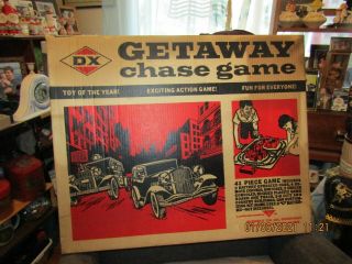 Vintage Undated Sunray Dx Oil Co.  " Getaway Chase Game ".  W/box.