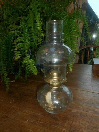 Vintage Lamplight Farms Hobnail Glass Paraffin Oil Lamp.