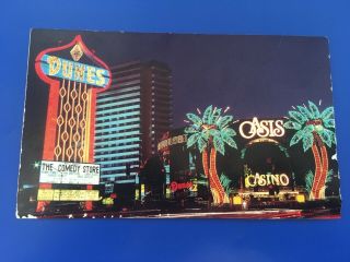 Vintage Dunes Hotel Casino Las Vegas Nevada Nv Postcard.