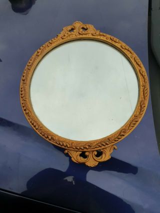 Antique Vintage Peerart Gold Gilt Framed Mirror