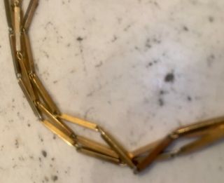 Designer Giovanni Balestra Delicate Vintage 18k (750) Gold Bar & Link Bracelet 2