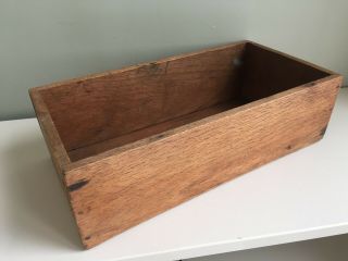 Vintage Wooden Crate Open Box 1940s Storage Prop 36x18cm 2