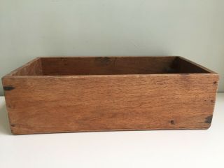 Vintage Wooden Crate Open Box 1940s Storage Prop 36x18cm 3