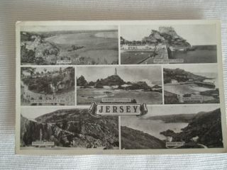 Vintage Postcard,  " Jersey C.  I Multi View ".