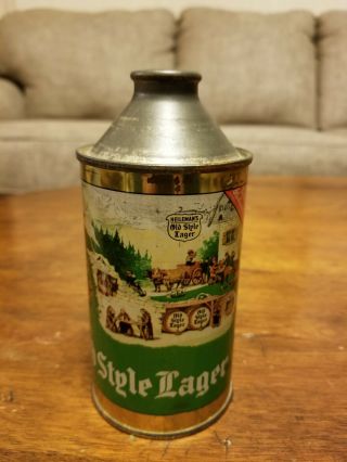 Rare Vintage Cone Top Beer Can.  Old Style Lager Heileman Brewing Co.