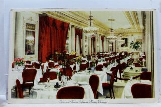 Illinois Il Chicago Palmer House Victorian Room Postcard Old Vintage Card View