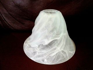 Vintage Frosted Glass Art Nouveau Lamp Shade