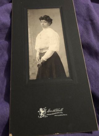 Antique Black & White Photo Of African American Woman Late 1800’s/ Early 1900’s
