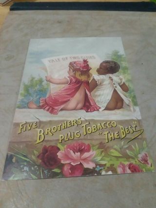 Vintage Black Americana Gallery Graphics Inc Postcard (five Brothers Tobacco)