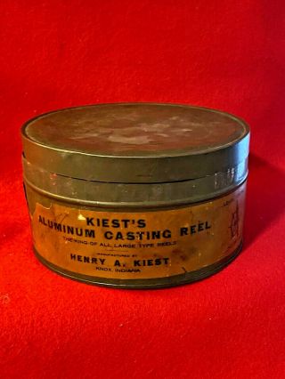 F) Vintage Henry A Kiest Aluminum Casting Reel in Tin Can Knox Indiana IN 2