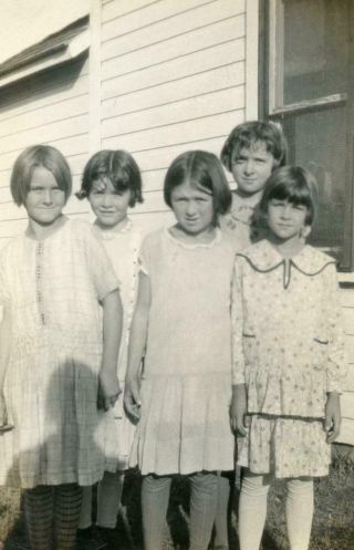 H272 Vtg Photo Group Of Pretty Young Girls,  Kansas City Mo C 1920 