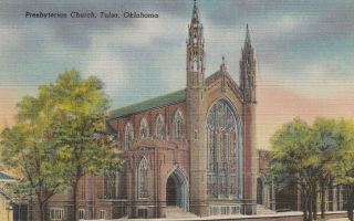 Tulsa Ok First Presbyterian Church Vintage