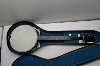 Vintage Kay 5 String Banjo With Carrying Case.