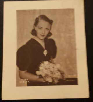 Vintage Sepia Printed Portrait: Ruby Keeler - App.  5.  5x6 Suitable For Frame