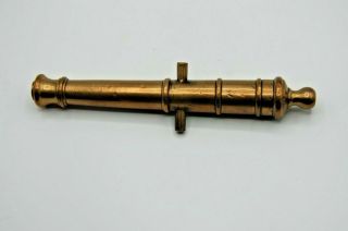 VINTAGE 7.  25 INCH BRASS CANNON - RARE ? ROYAL GEORGE SUNK 1782 RAISED 1810 - 3