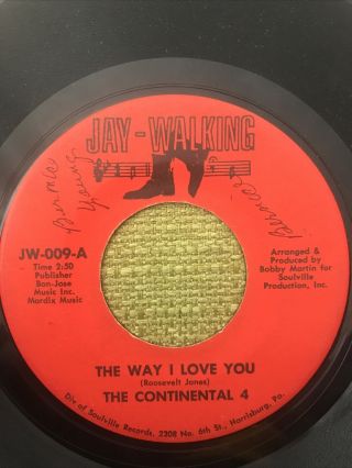 Northern Soul 45 - Continental 4 - The Way I Love You - Jay - Walking - Vg