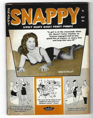 Snappy Vol.  5 37 - May 1960 - Bill Ward,  Bill Wenzel Art - Betty (bettie) Page