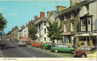 Wales High Street Bala Real Photo Vintage Postcard 6.  11.  2