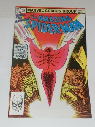 Marvel Comic Book The Spider - Man 16 1982 King Size Annual