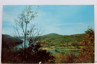 Maryland Md Marsh Mountain Deep Creek Lake Bridge Postcard Old Vintage Card View