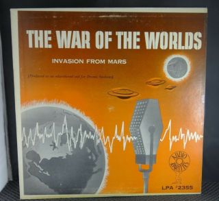 H.  G.  Wells ‎– War Of The Worlds Invasion From Mars (audio Rarities ‎lpa - 2355) Ex