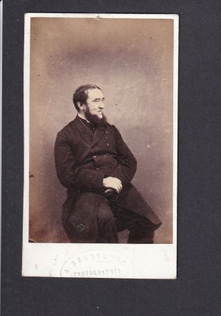 Victorian Photo Cdv - Rev J.  H.  Greer - Photo By A.  Szarkowski