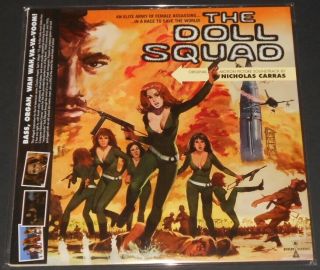 The Doll Squad Soundtrack Usa Lp,  Dvd Green Vinyl Insert Nicholas Carras
