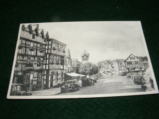 Vintage Postcard Ledbury High Street Cars Shops Tilley & Son