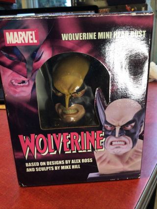 Marvel Wolverine Mini Head Bust / Alex Ross Mike Hill / 1031/5000 Nib 2006