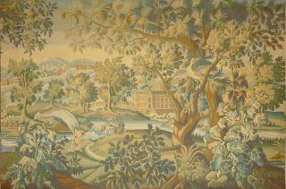 Large Vintage French Chateau Wallhanging Tapestry Verdure Wild Birds 190cmx128cm