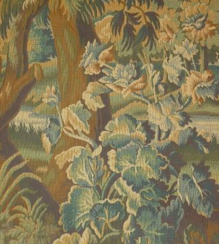 Large Vintage French Chateau Wallhanging Tapestry Verdure Wild Birds 190cmX128cm 4