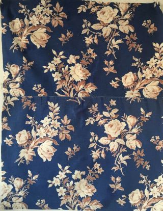 19th Century French Floral Printed Fabric