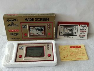 Vintage Nintendo Game & Watch Octopus Oc - 22 Handheld Game Boxed /tested - C1213 -
