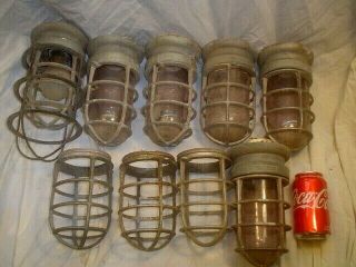 Vintage Crouse - Hinds Explosion Proof Cage Lights