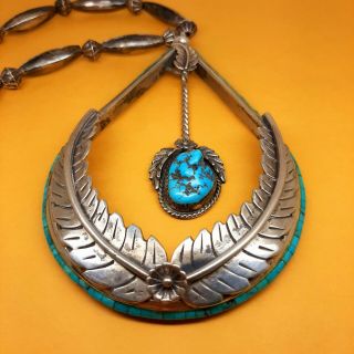 Vintage Navajo,  Nelson Burbank,  Sterling Silver,  Turquoise,  Sterling Silver