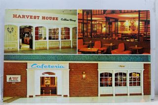 Ad Harvest House Cafeterias Coffee Shops Postcard Old Vintage Card View Standard