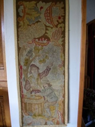French Chateau Tapestry 19th Century Wall Panel 2