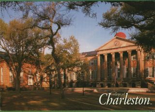 Vintage Charleston South Carolina Sc Postcard College Of Charleston