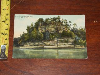 Postcard Rare Vintage Starved Rock Illinois River La Salle Co 1910
