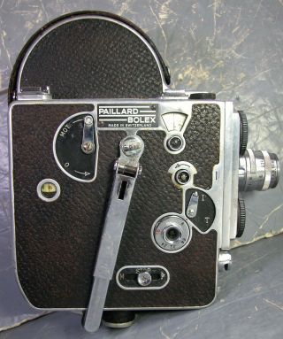 Vintage Paillard Bolex H16 Leader Movie Camera 1946 S 37750 Kodak 25mm F1:9 Lens